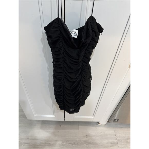 Princess Polly Black Mini Dress Size 2 - Picture 1 of 7